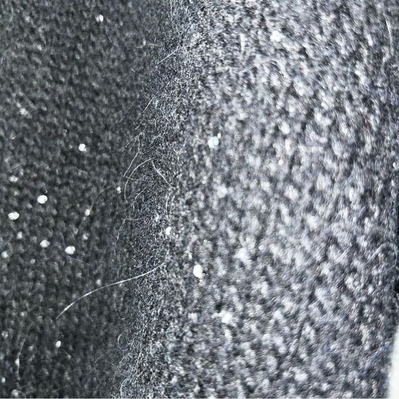 TONET Alpaca blend Black Hooded Zip-Up Reversible Jacket made In Italy - Picture 4 of 13